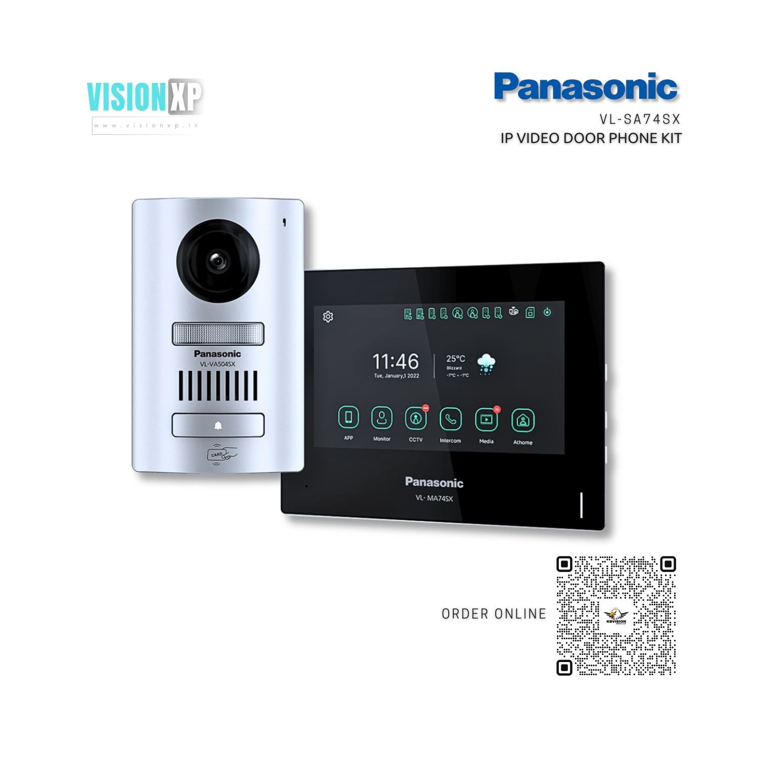 Panasonic VL-SA74SX IP Video Intercom Door Phone Kit Panasonic VL-SA74SX IP Video Intercom Door Phone Kit